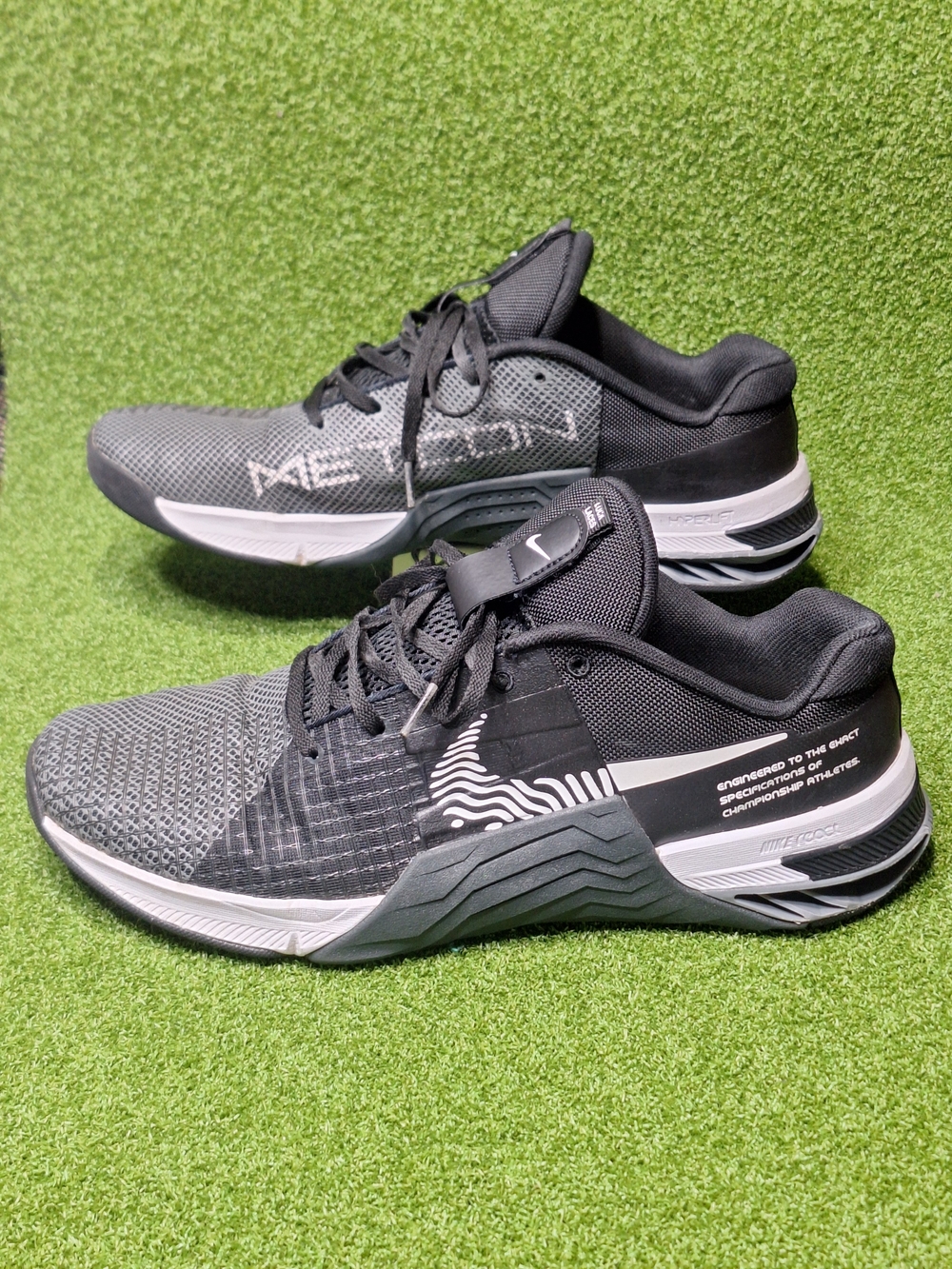 Nike Metcon 8 Black/White Men's Size 13 Gym Cross Training Shoes 2022 NO INSOLES